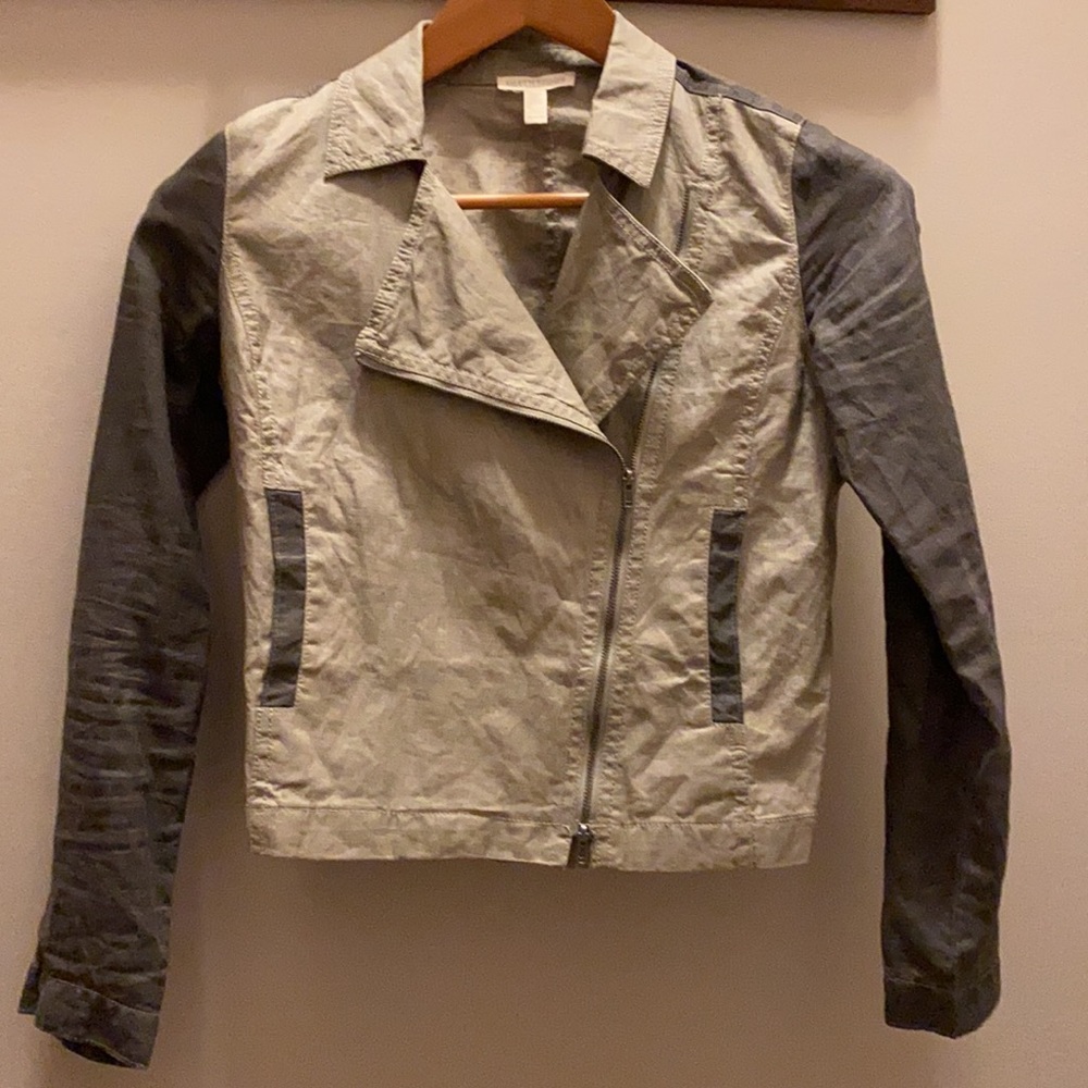 Eileen Fisher PP Petite XS Linen Two-Toned Jacket